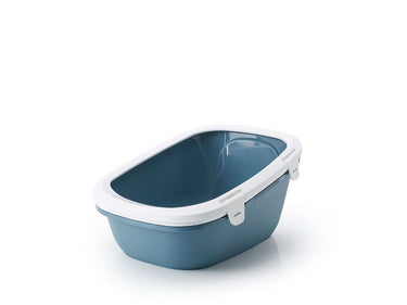 Savic Simba Sift with Sieve Cat Litter Tray - BLUE STONE